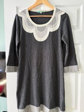 Boden Scalloped Neckline Knit Dress Size US 12